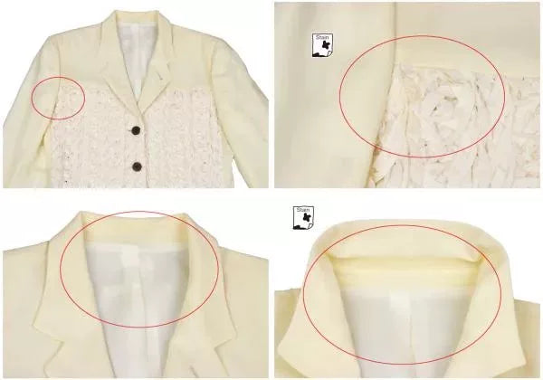 Jean Paul Gaultier Vintage Beige Lace Blazer
