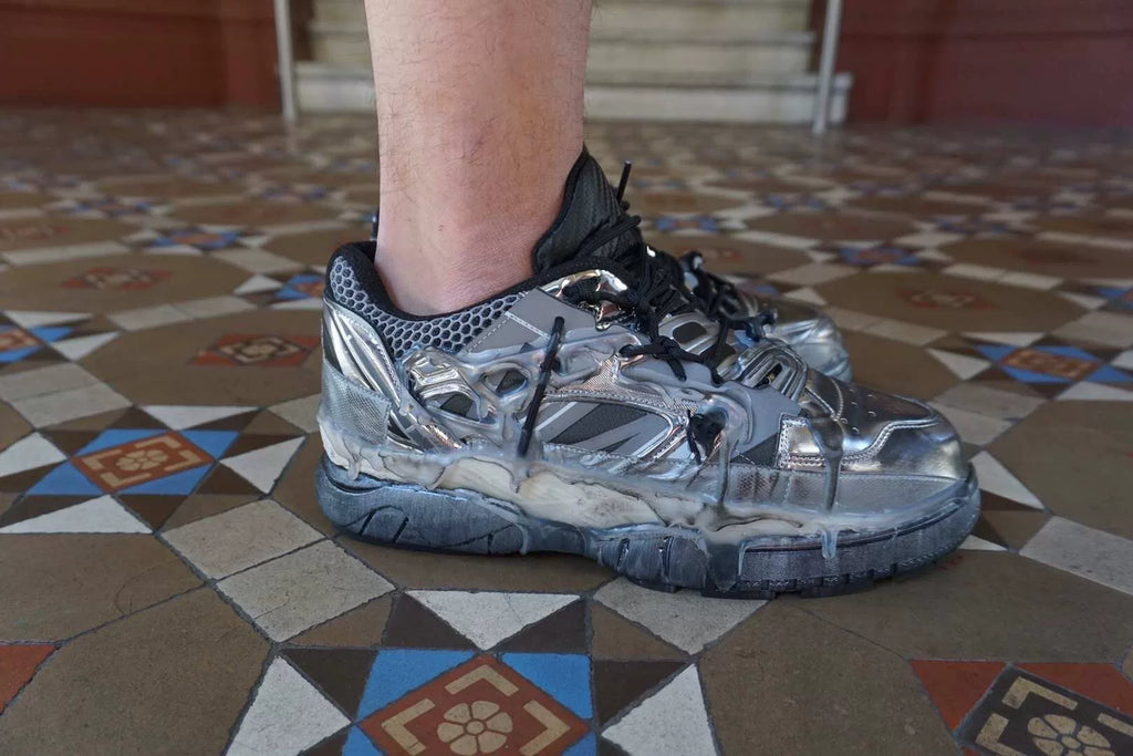 Maison Margiela FW19 Silver Fusion Sneakers