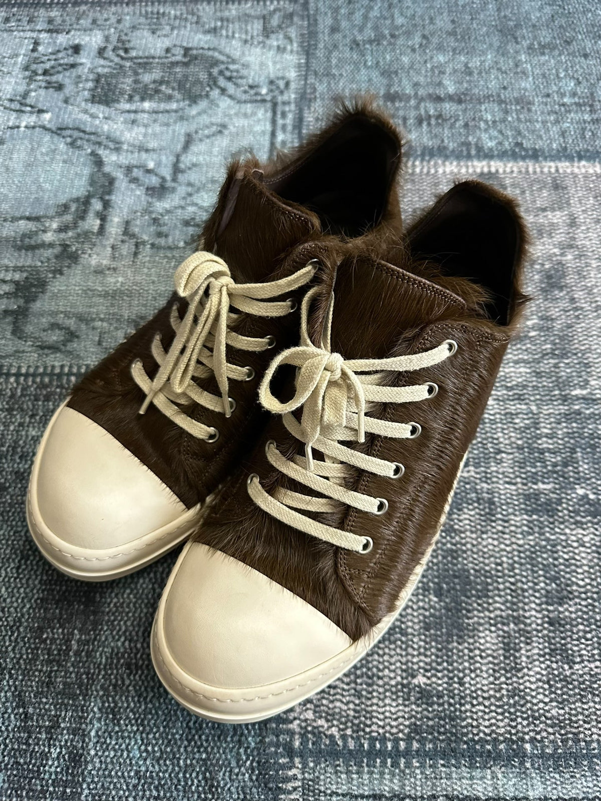 Rick Owens sub-line canvas "Panting" chunky laces Sneakers