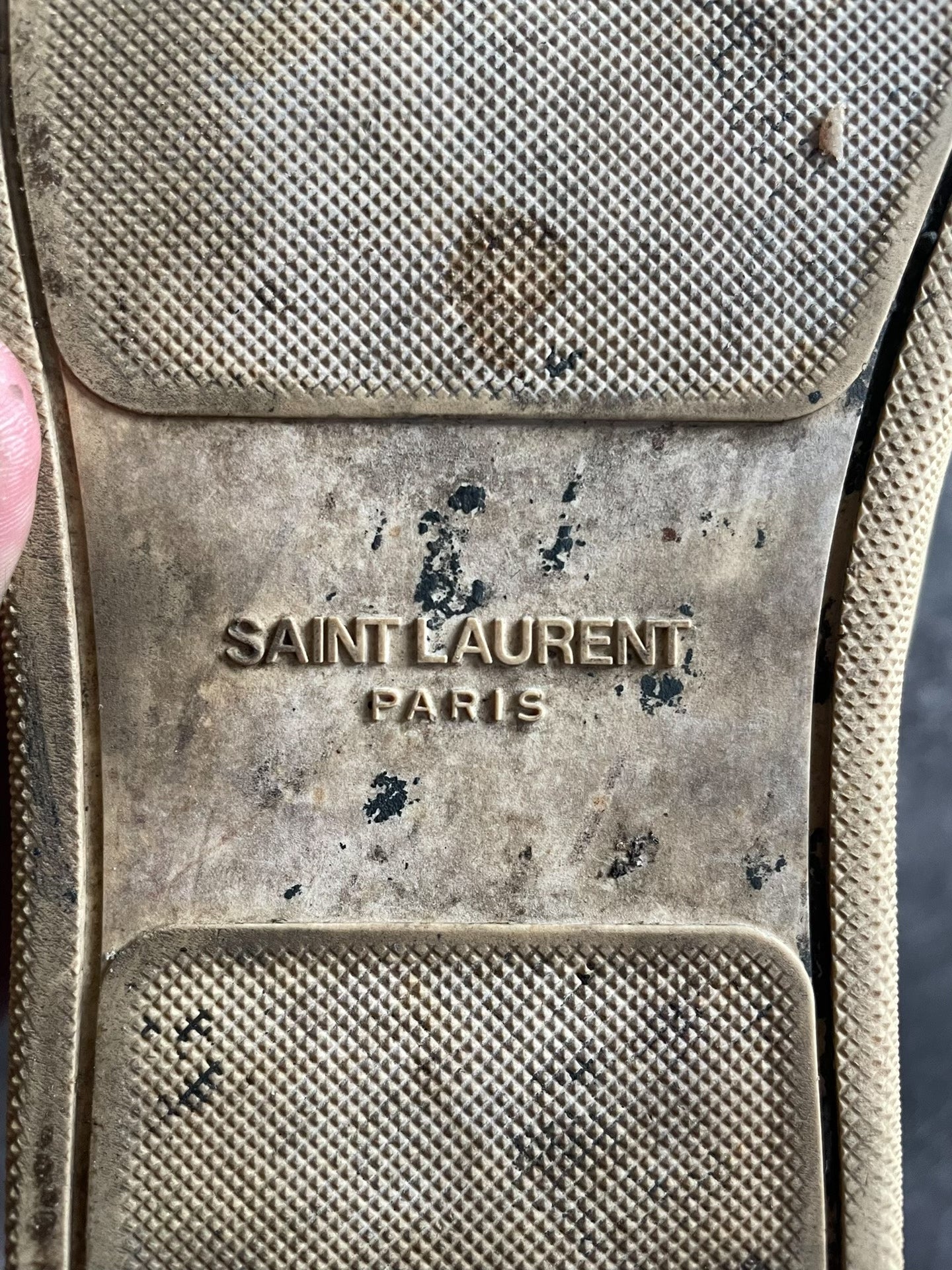 Saint Laurent SLP13 Authentic High-Top Sneakers with Bullet Rivets