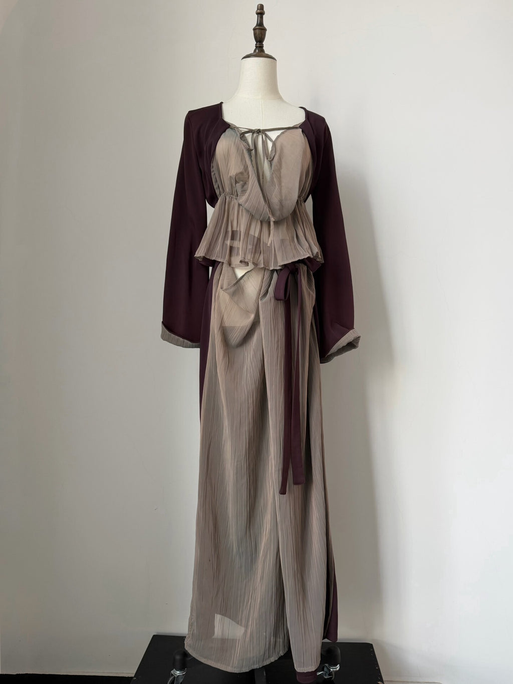 Jean Paul Gaultier Set 1990s runway top + skirt