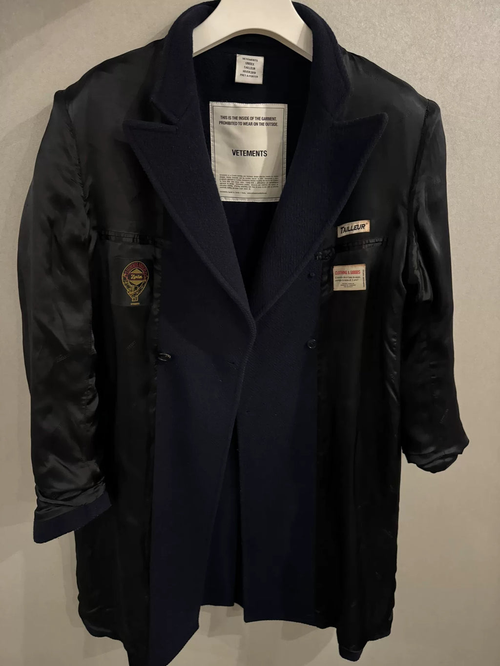 Vetements Reversible Coat