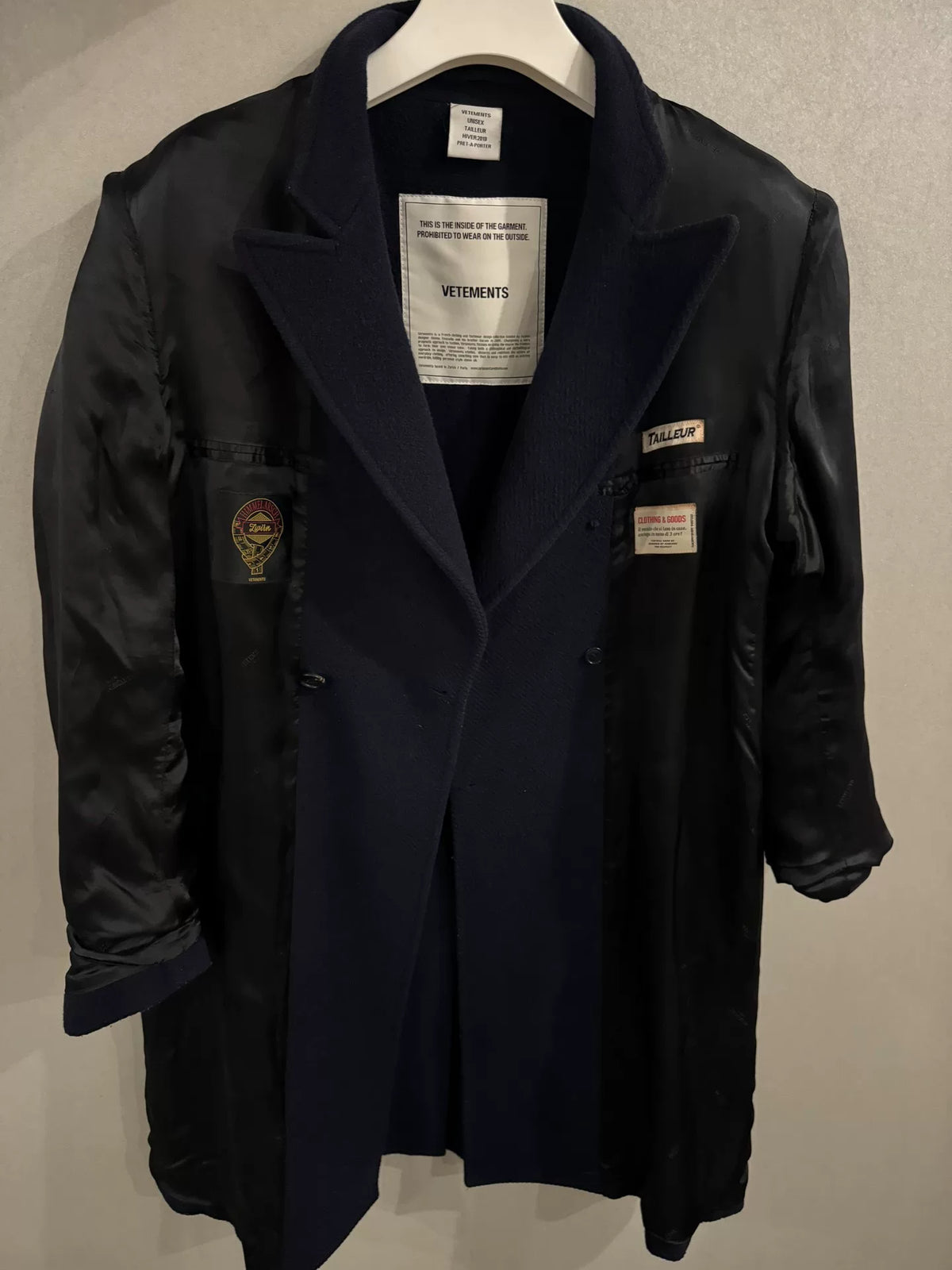 Vetements Reversible Coat