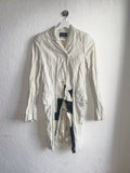 Ann Demeulemeester 11SS White Runway Silk Cotton Tailcoat