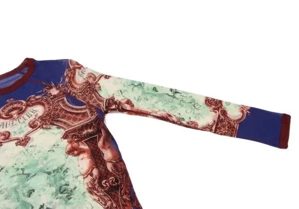 Jean Paul Gaultier Vintage Blue Floral Mesh Top