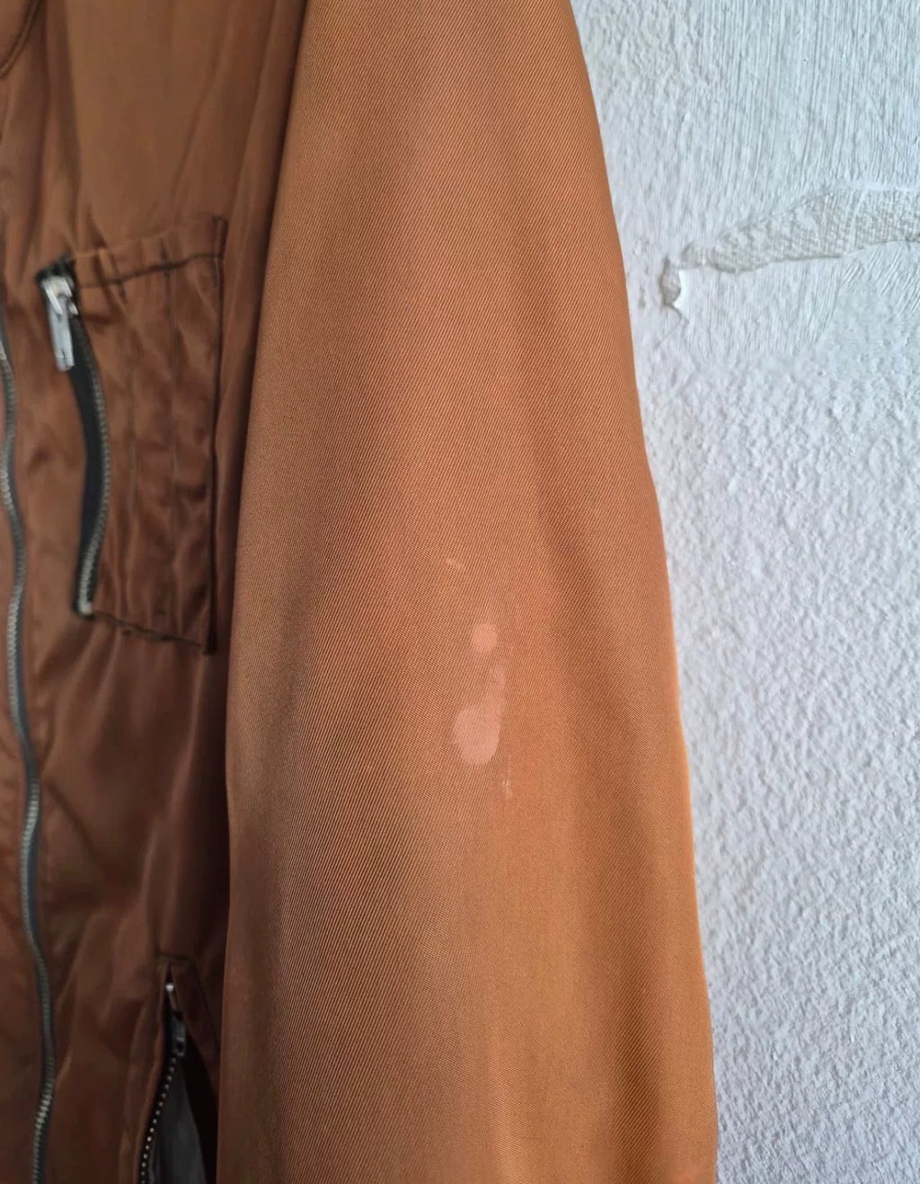 Helmut Lang Orange Biker Jacket