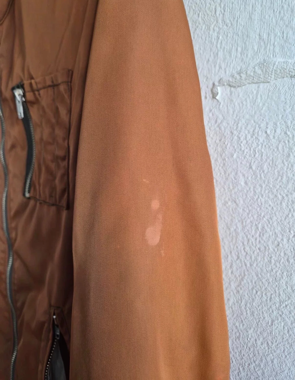 Helmut Lang Orange Biker Jacket