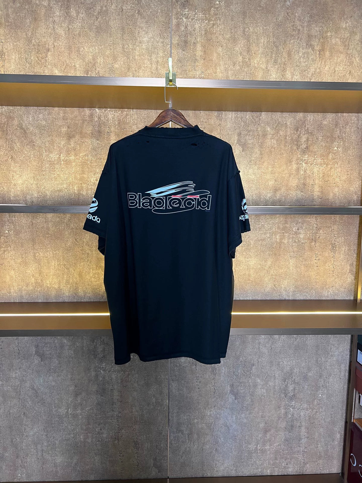 Balenciaga Destruction Short Sleeve Top