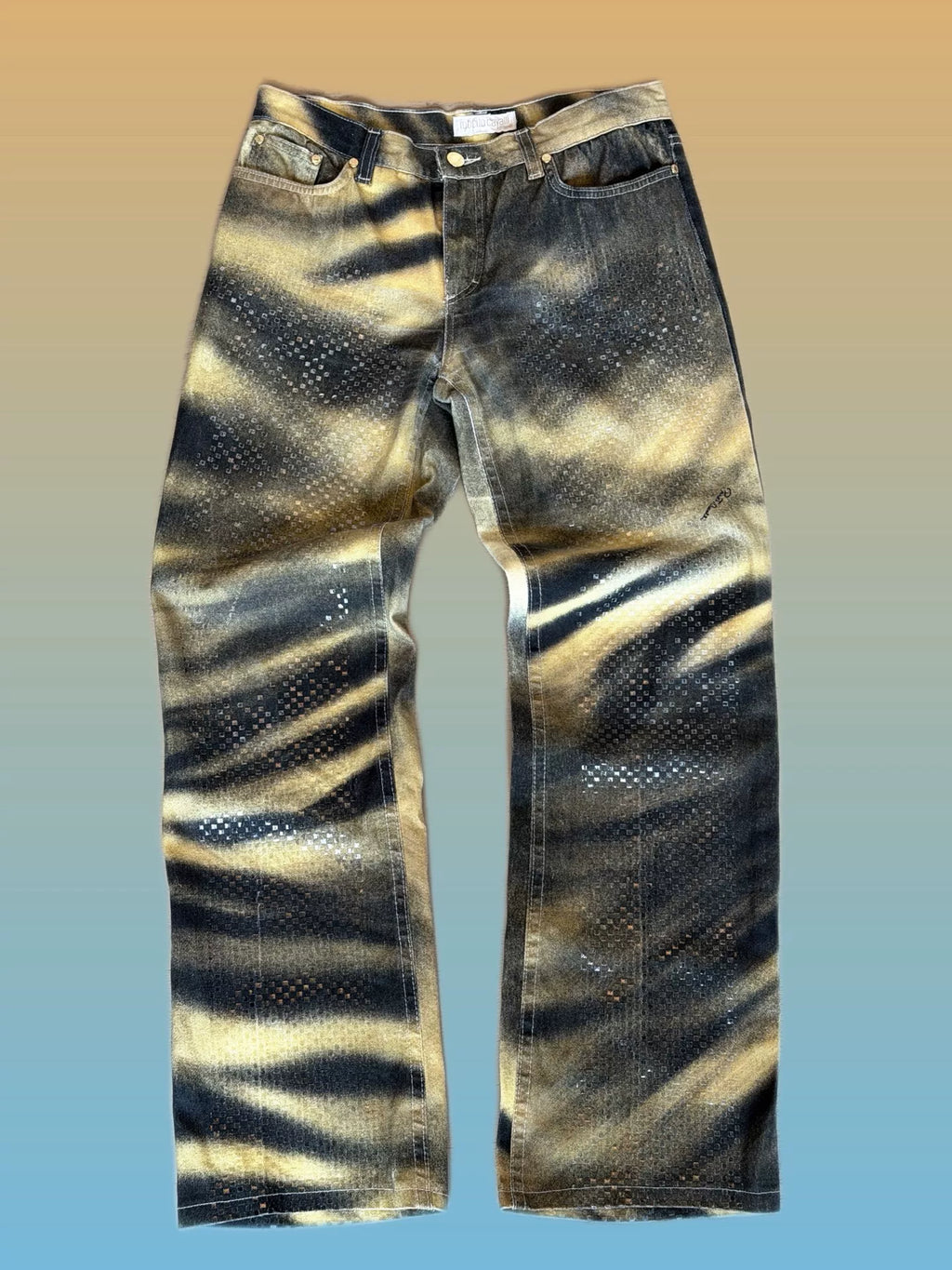Roberto Cavalli 2000s vintage tiger print long pants