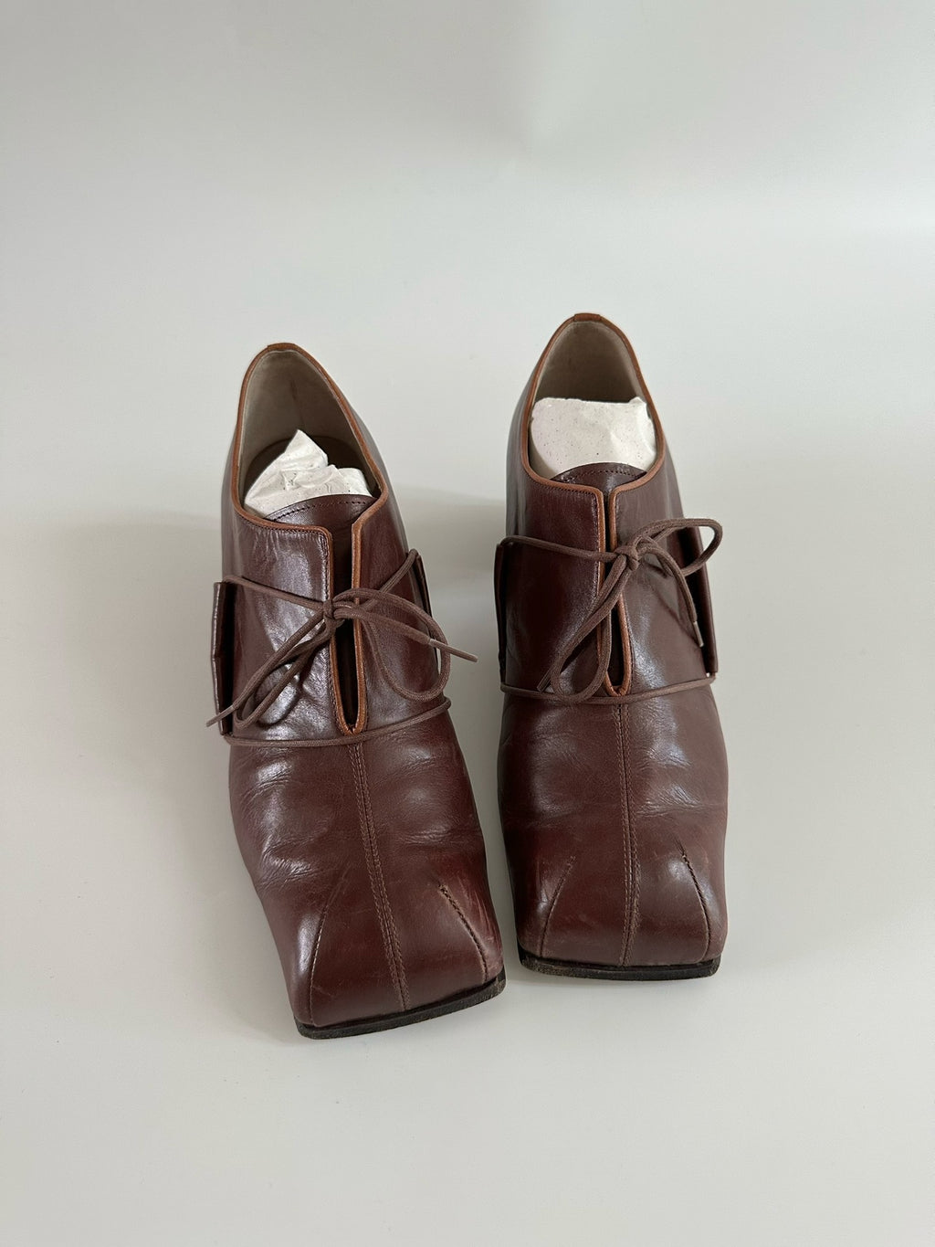 Mihara Yasuhiro Square-Toe Vintage Shoes