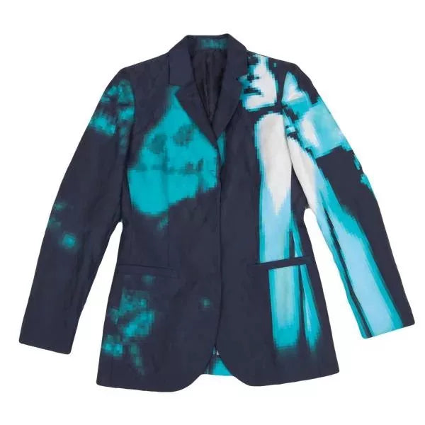 Jean Paul Gaultier Vintage Blue Portrait Blazer