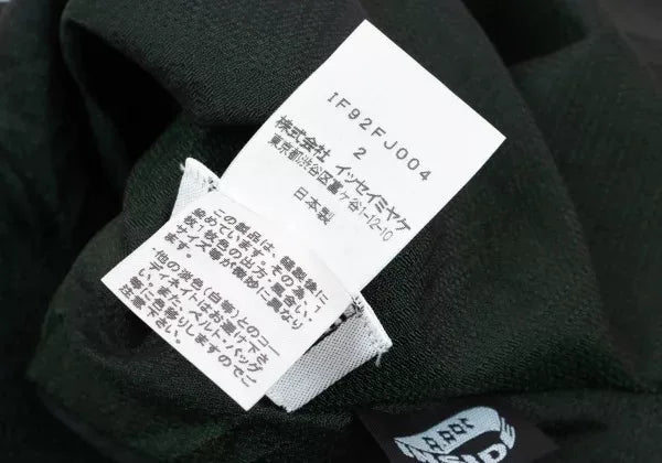 Issey Miyake Vintage Green Pleated Top