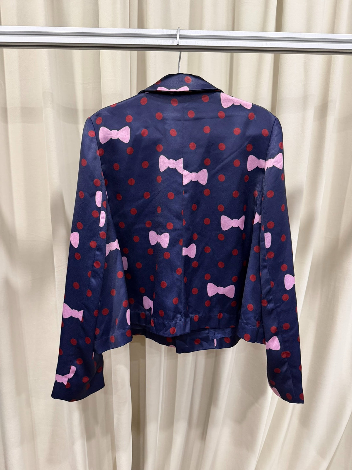 Comme des Garçons cdg girl ingot collar candy bow polka dot silk jacket