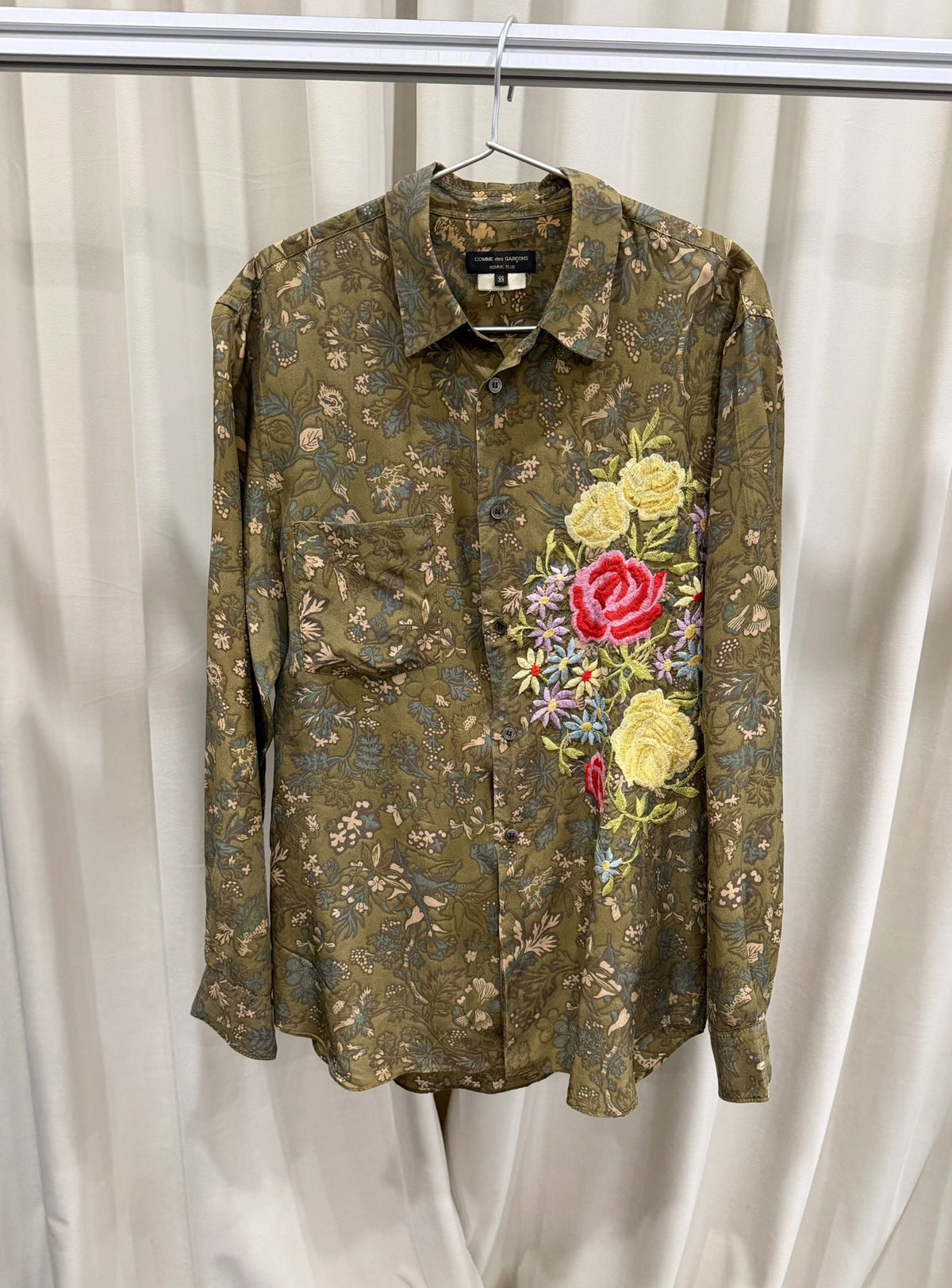 Comme des Garçons CDG Embroidered Floral Shirt