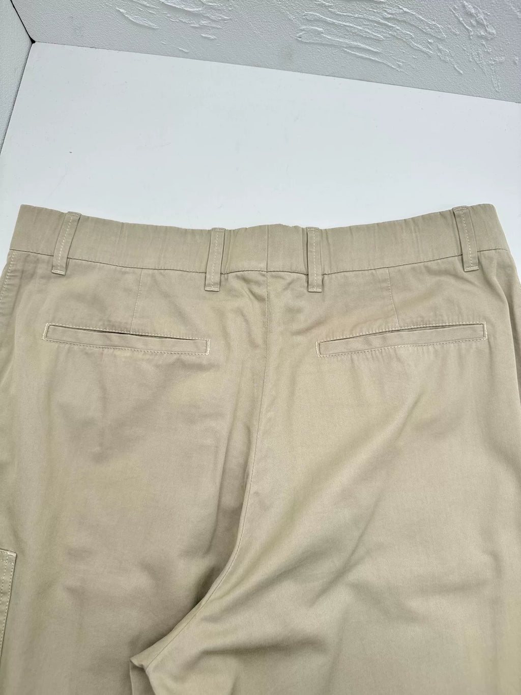 Louis Vuitton SS26 Khaki Monogram Embossed Rivet Cargo Pants