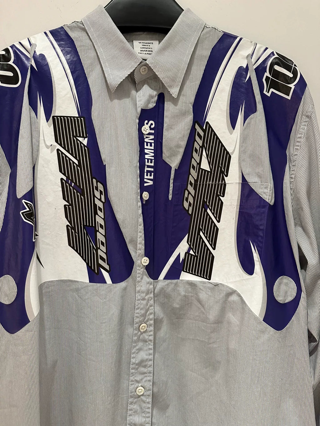 Vetements patchwork racing shirt