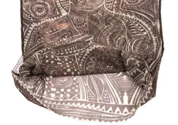 Jean Paul Gaultier Vintage Brown Floral Mesh Top