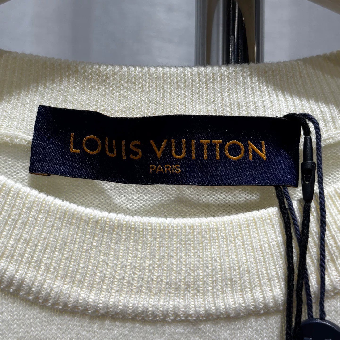 Louis Vuitton Knit X Nigo2 Cotton Beige Short Sleeve T-Shirt