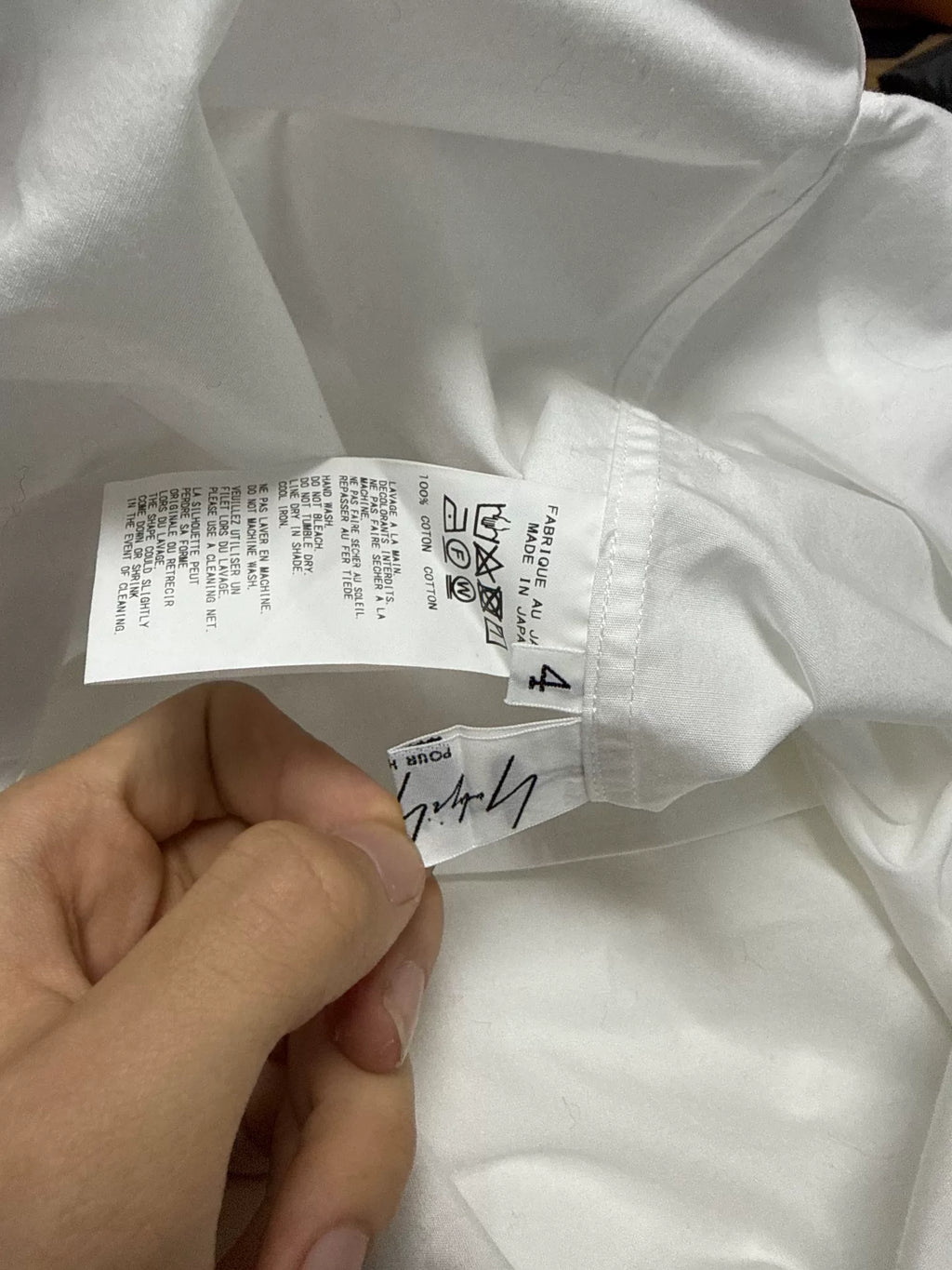 Yohji Yamamoto Stand-Collar Cotton Shirt
