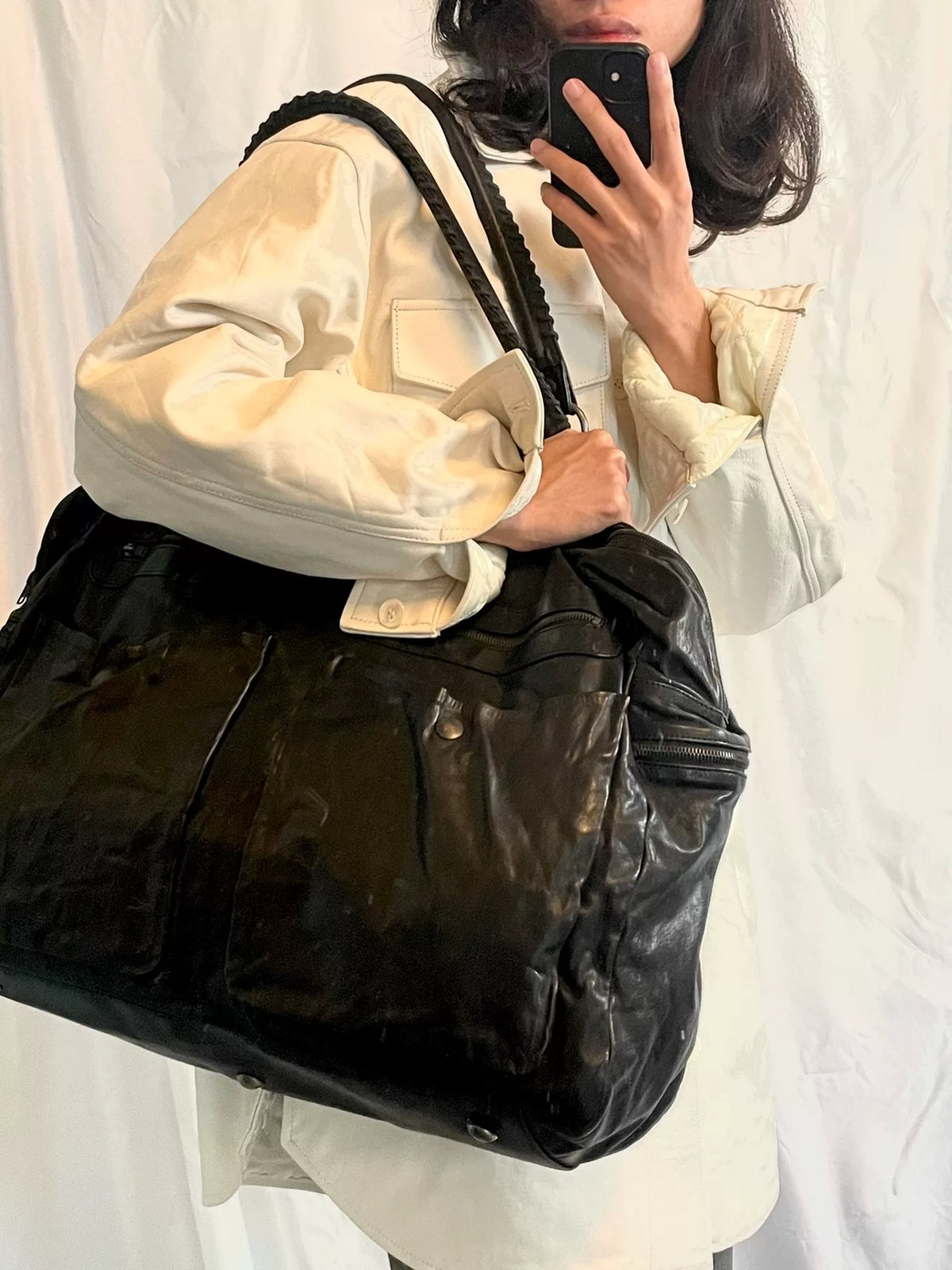 Maison Martin Margiela | Oversized Leather Coat