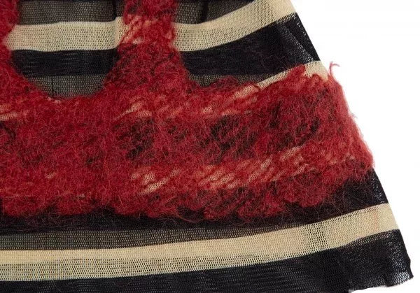 Jean Paul Gaultier Vintage Striped Floral Mesh Top