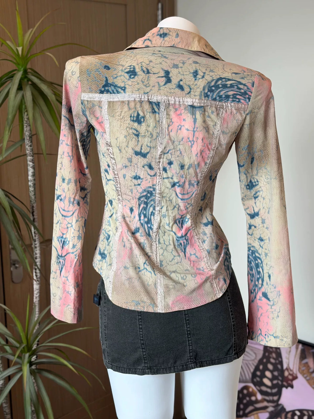 jean paul gaultier JPG Gaultier vintage long sleeve printed top