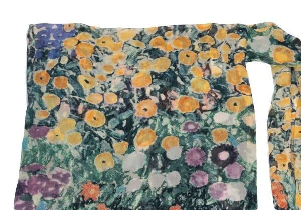 Yohji Yamamoto Floral Silk Wrap Dress