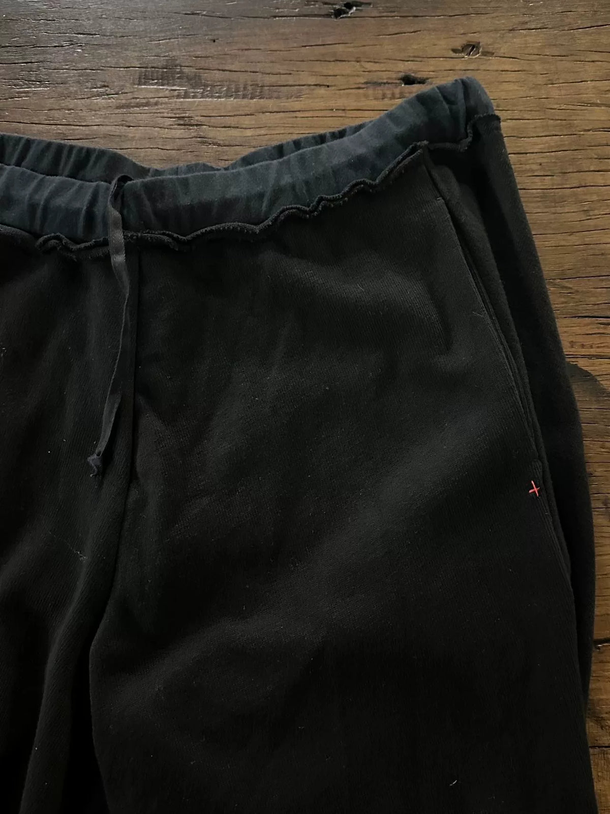M.A+ FW16 Black Medium Fit Slip-On Cotton Trousers