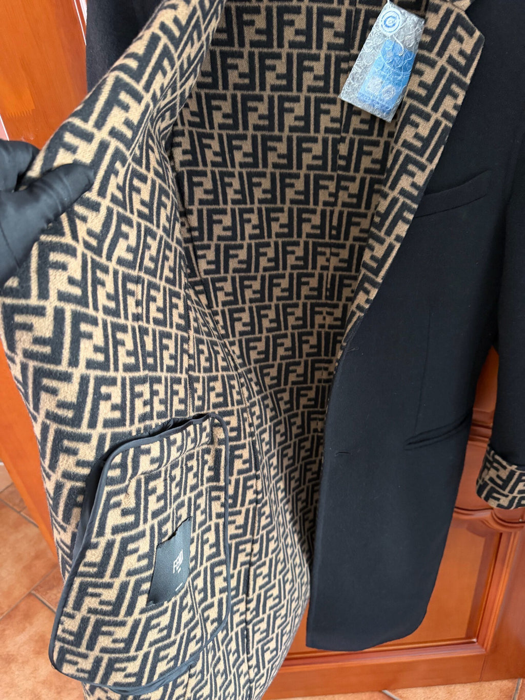 Fendi Black Wool Coat
