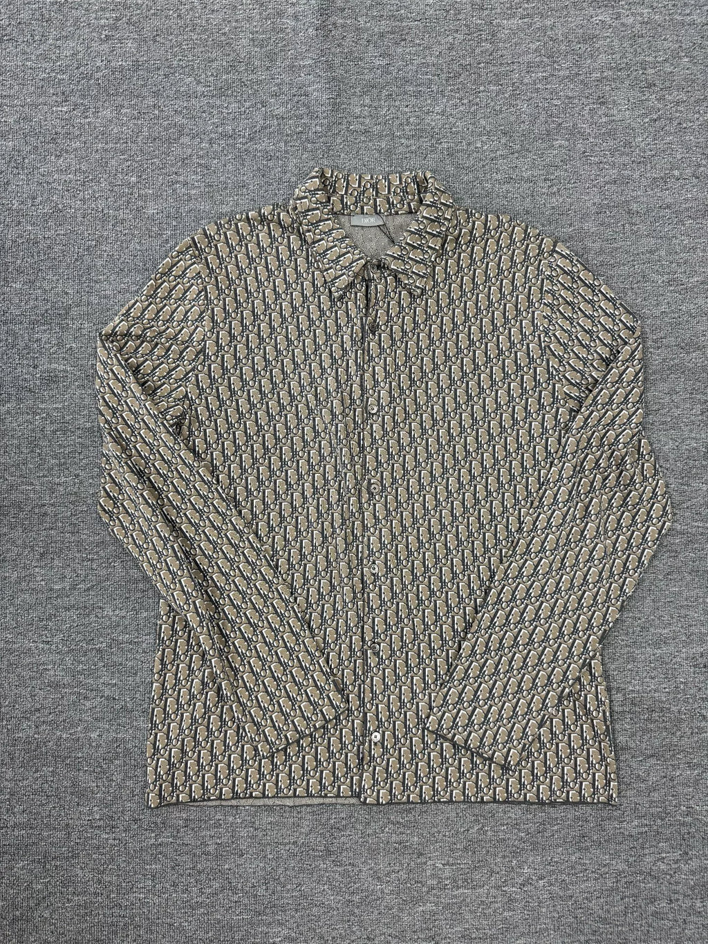 Dior All-Over Logo Long Sleeve Shirt