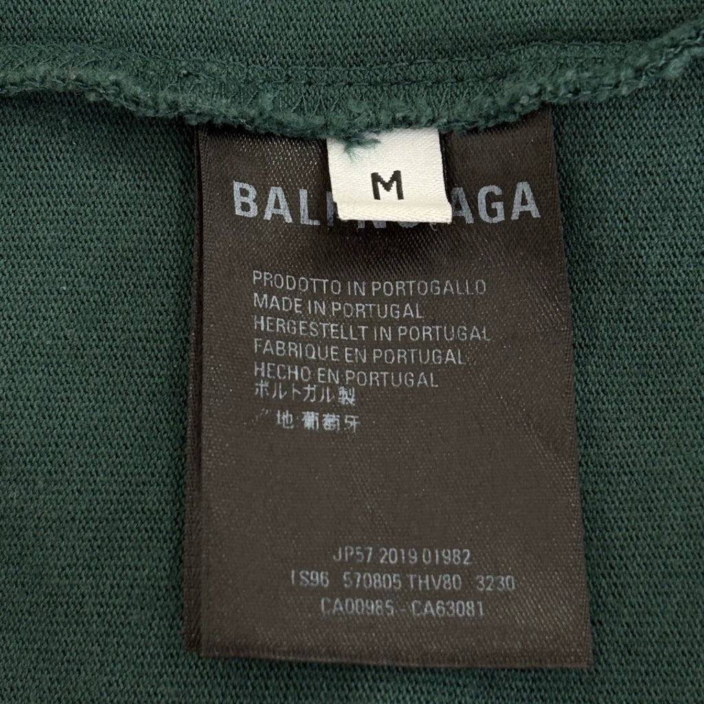 Balenciaga Lake Green Washed Short Sleeve T-Shirt