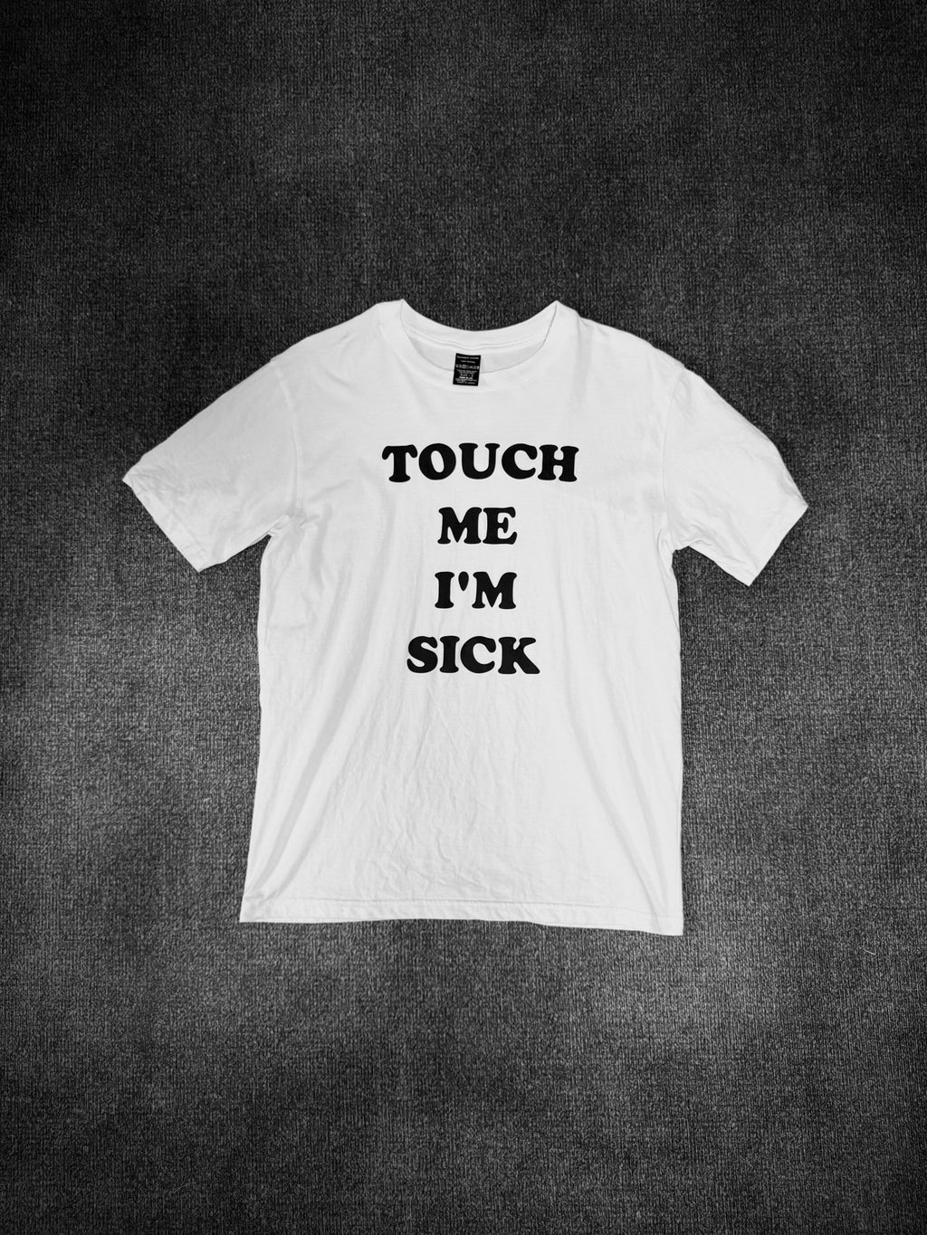 Number (n)ine “touch Me I'm Sick" Slogan Short Sleeve Top