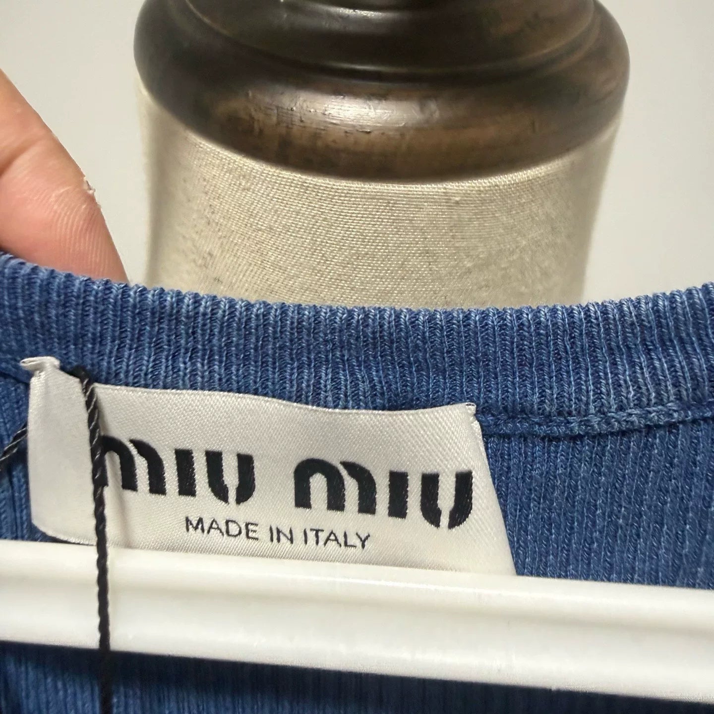 Miu Miu Embroidered Logo Vest