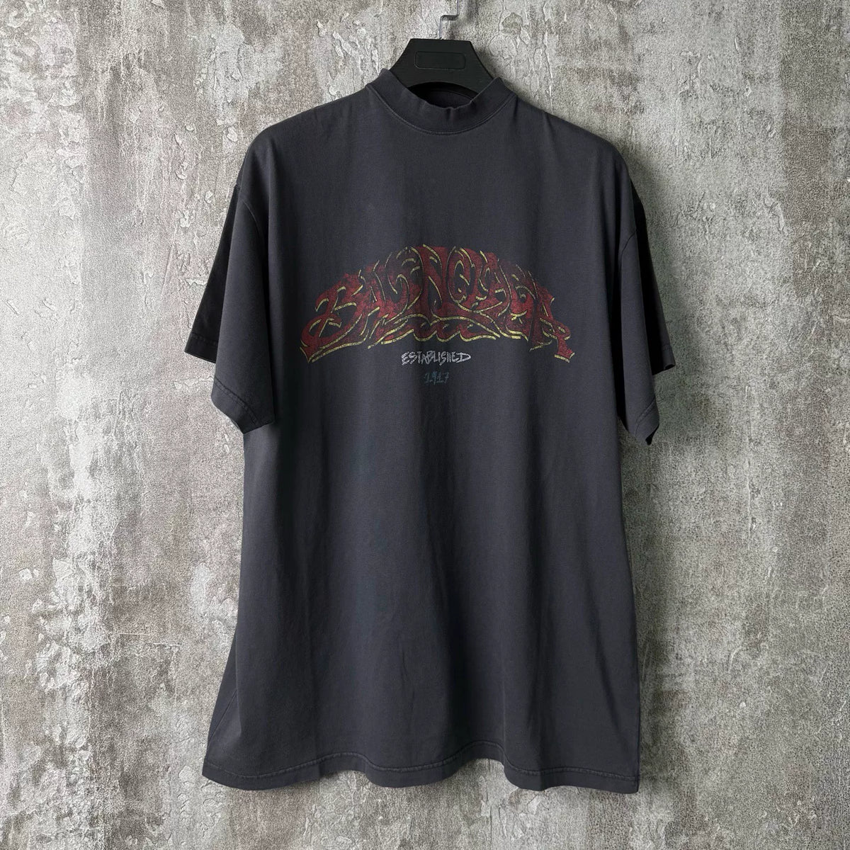 Balenciaga Disaster Limited Edition Flame Print Short-Sleeve T-Shirt
