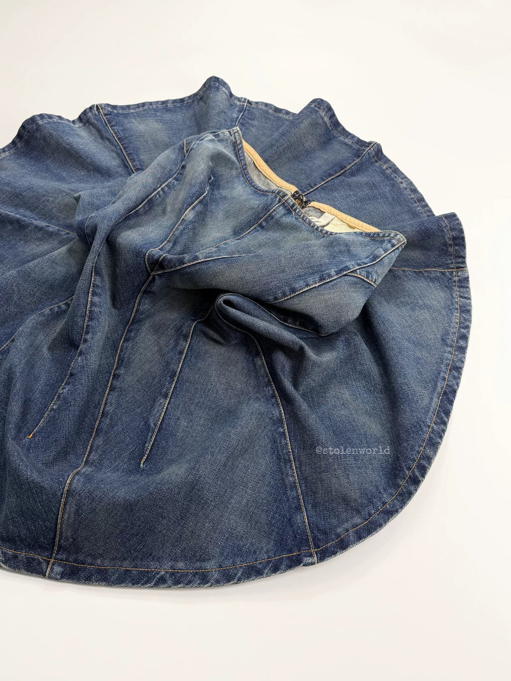 Junya Watanabe Deconstructed Denim Mermaid Skirt - Devines