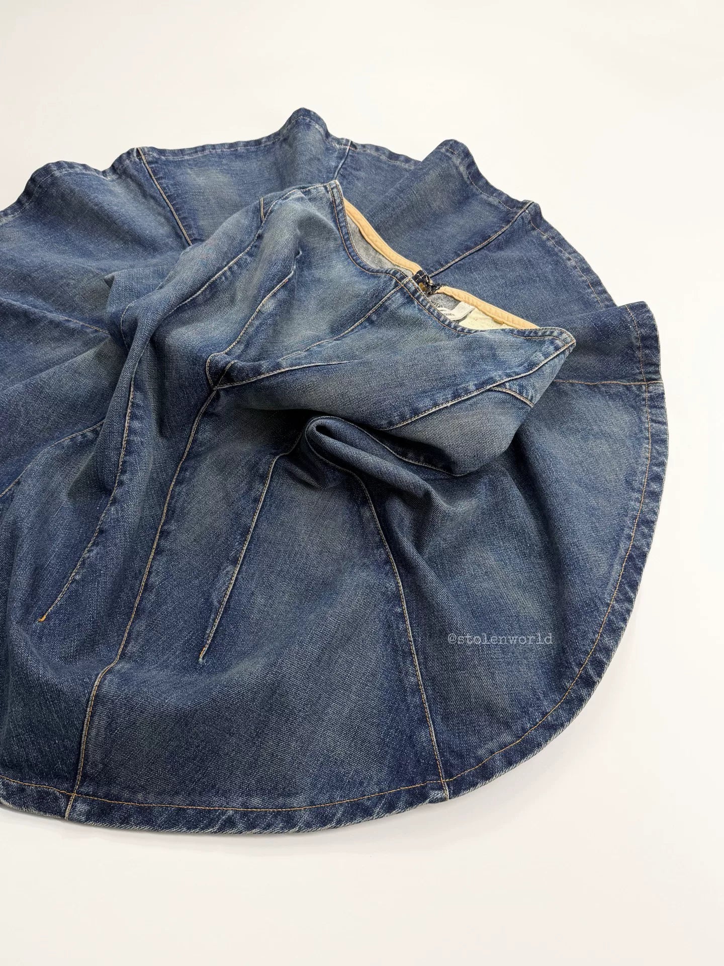 Junya Watanabe Deconstructed Denim Mermaid Skirt - Devines