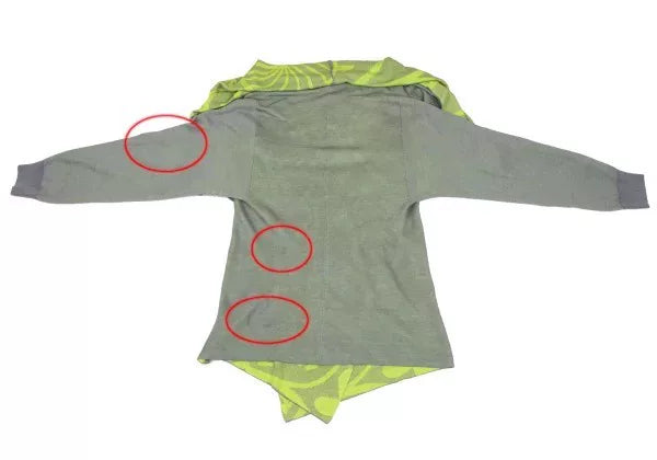 Issey Miyake Vintage Green Patterned Knit Sweater