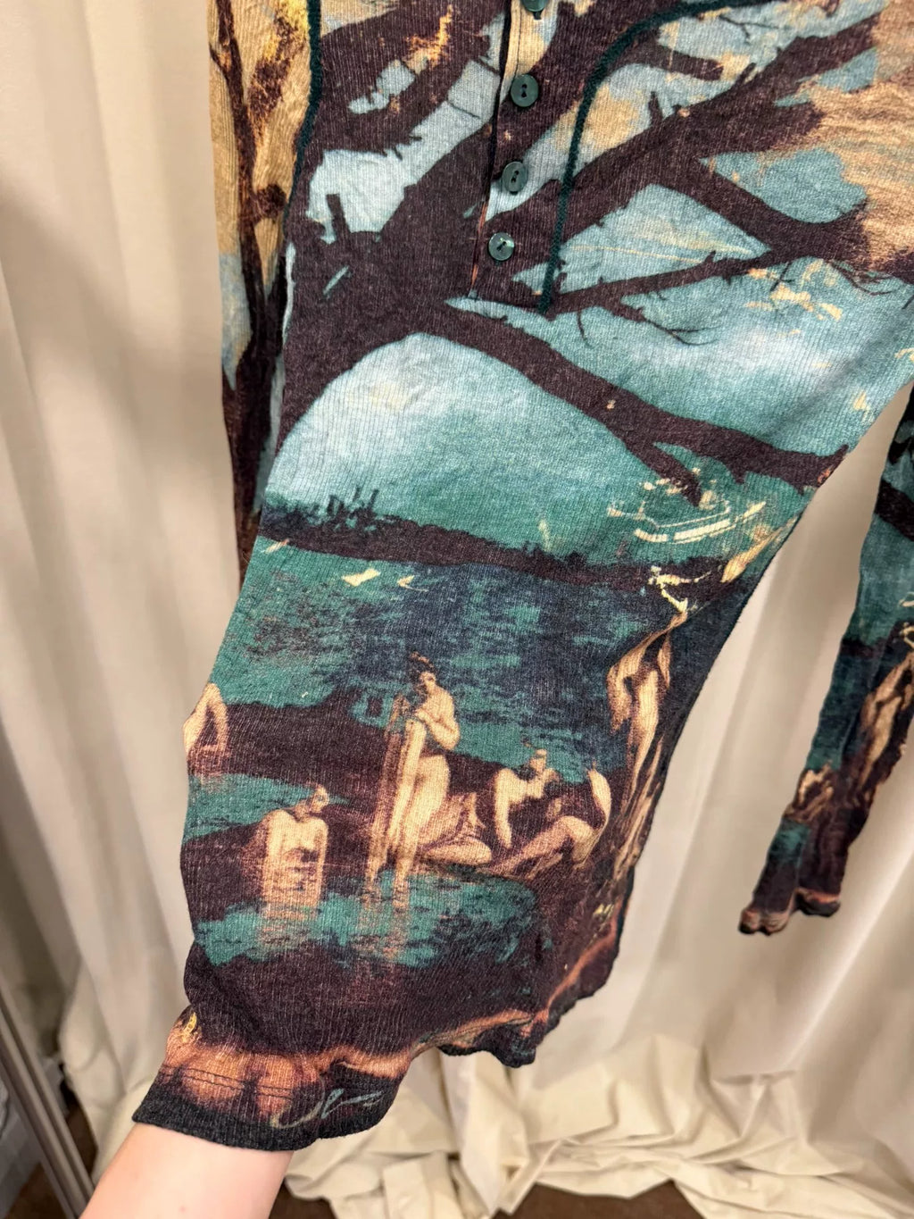 Jean Paul Gaultier oil painting long-sleeve