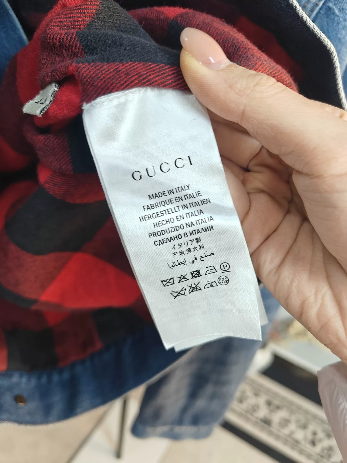 Gucci Tiger Embroidered Denim Jacket