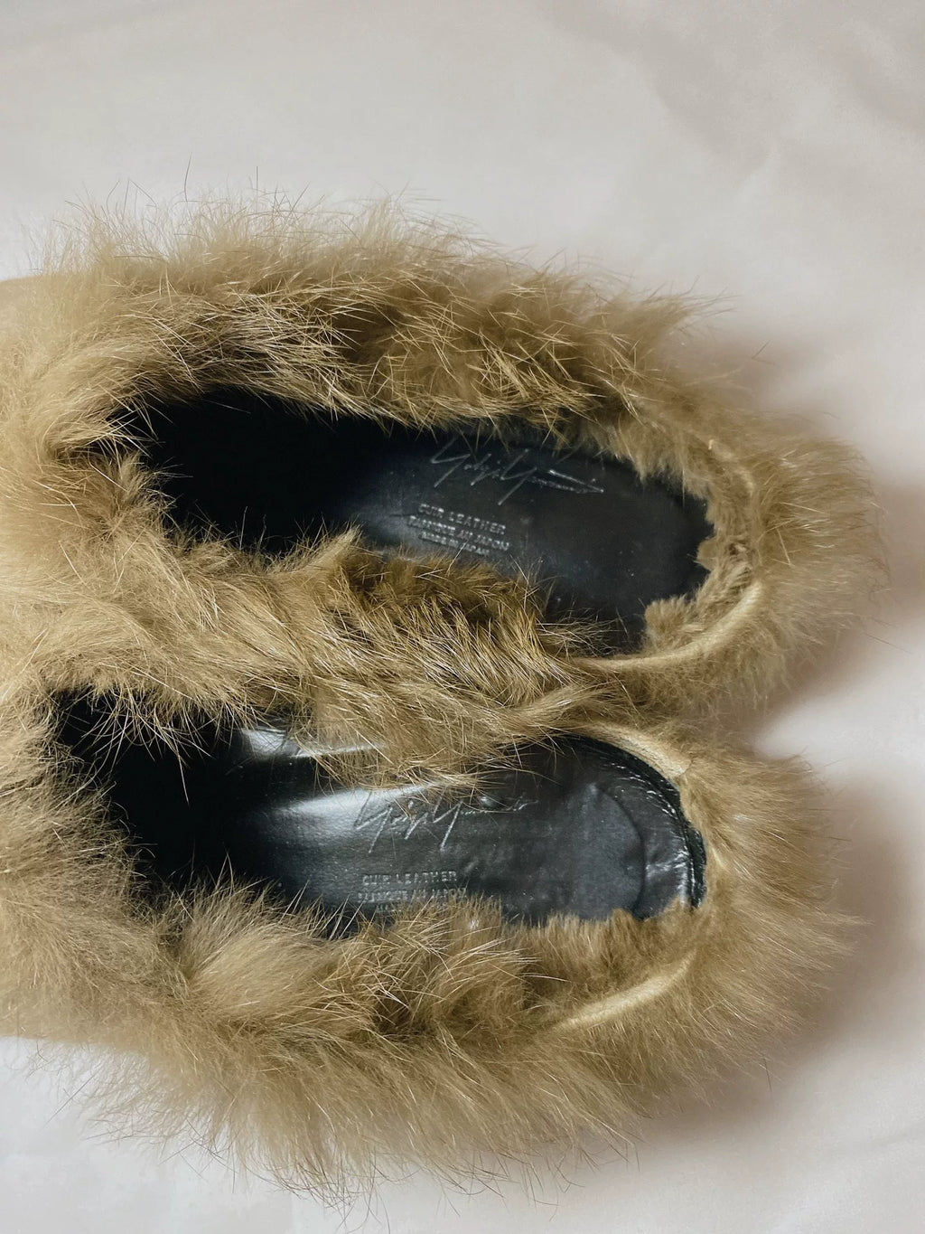 Yohji Yamamoto Fuzzy Slippers