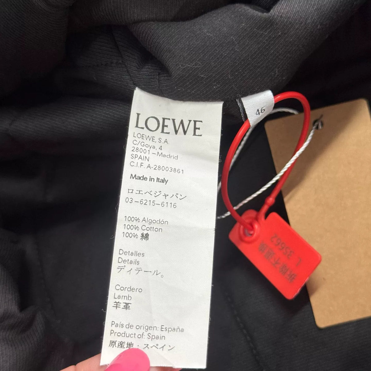 Loewe Blue Denim Trench Coat