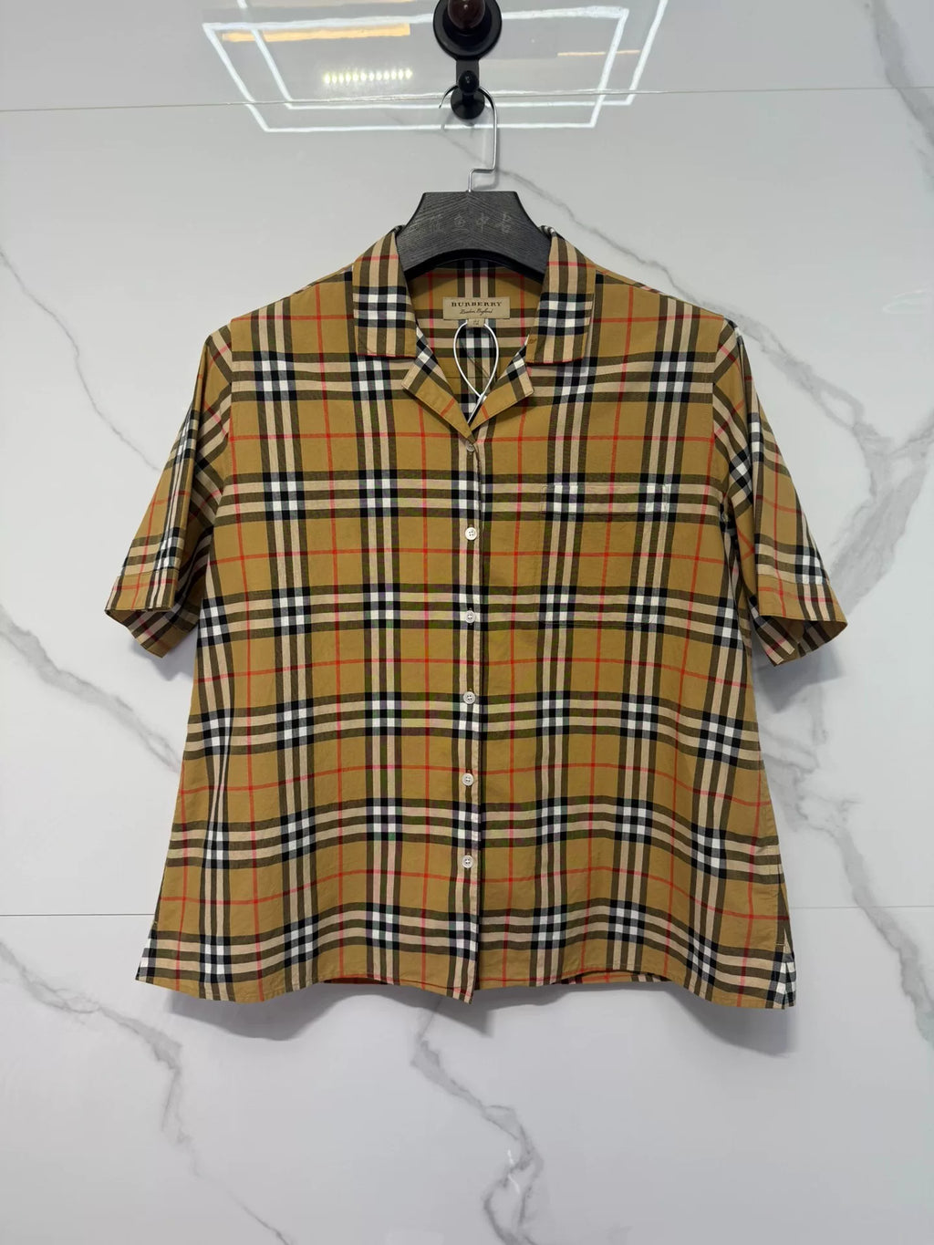 Burberry Brown Plaid Shirt