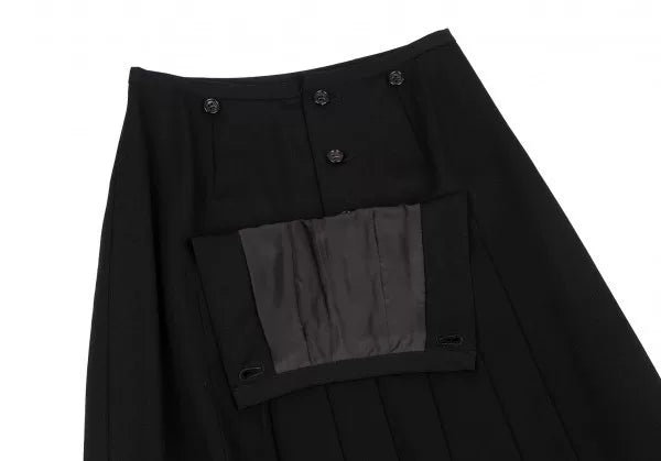 COMME des GARCONS Vintage Black Pleated Skirt