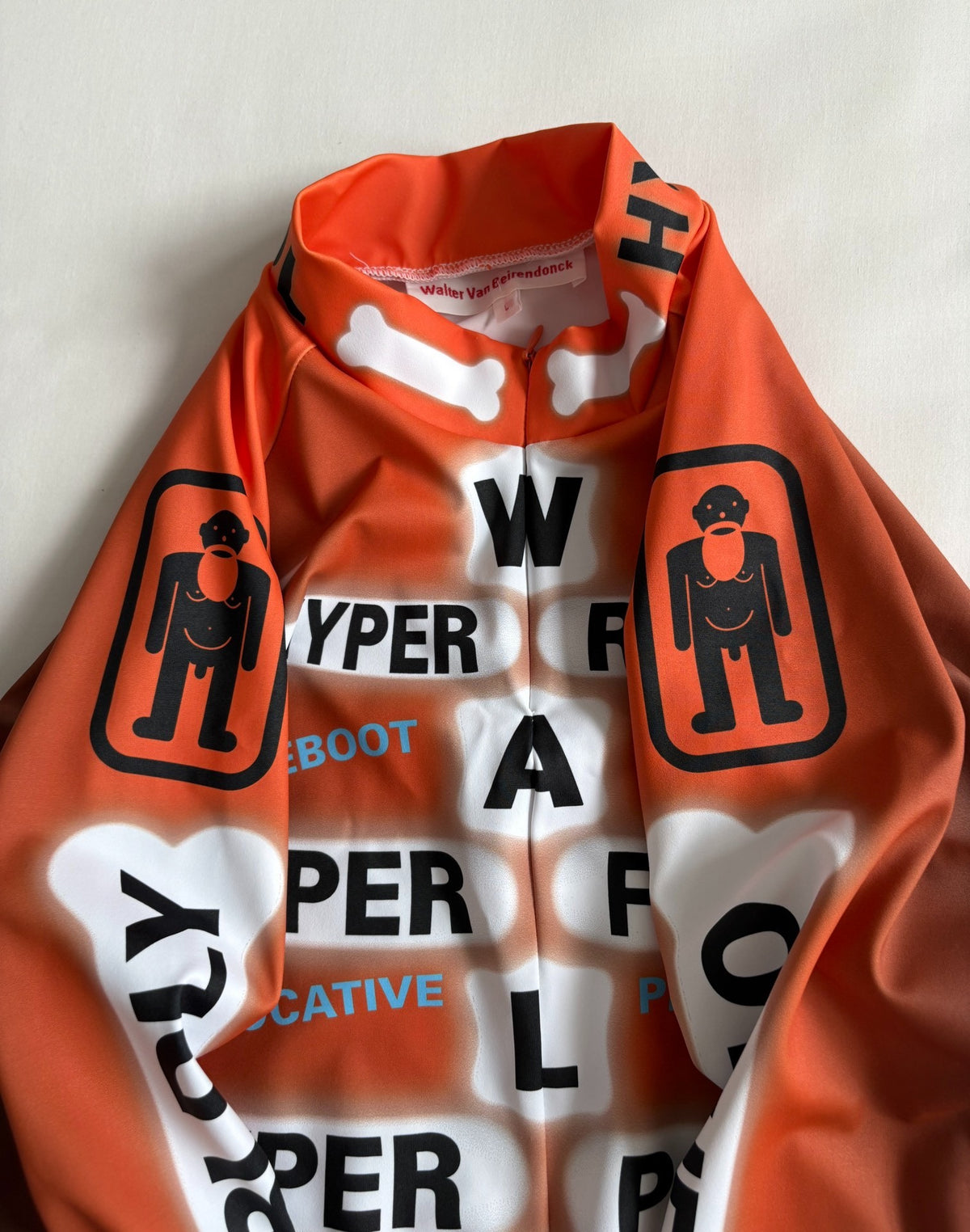 Walter Van Beirendonck Cycling Wear Walter Show Piece Slogan Cycling Wear