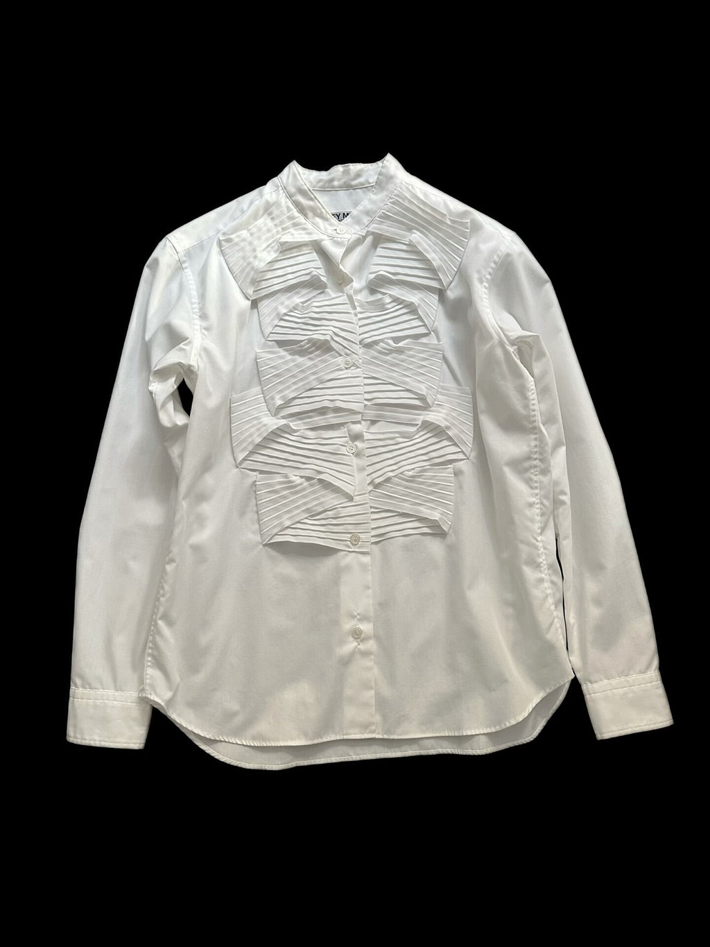 Issey Miyake mainline origami-decorated white shirt