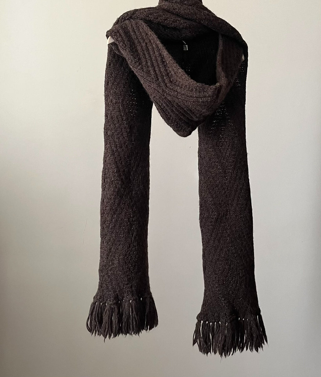 Number (N)ine Number Nine 02AW Brown Scarf