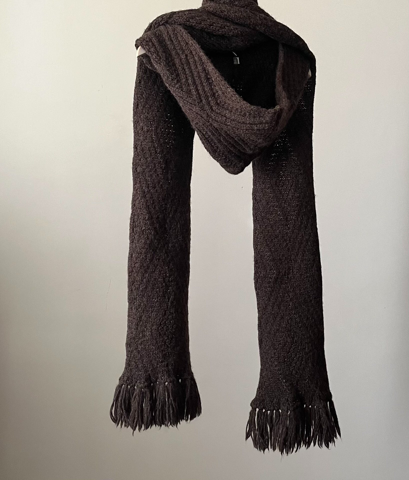 Number (N)ine Number Nine 02AW Brown Scarf