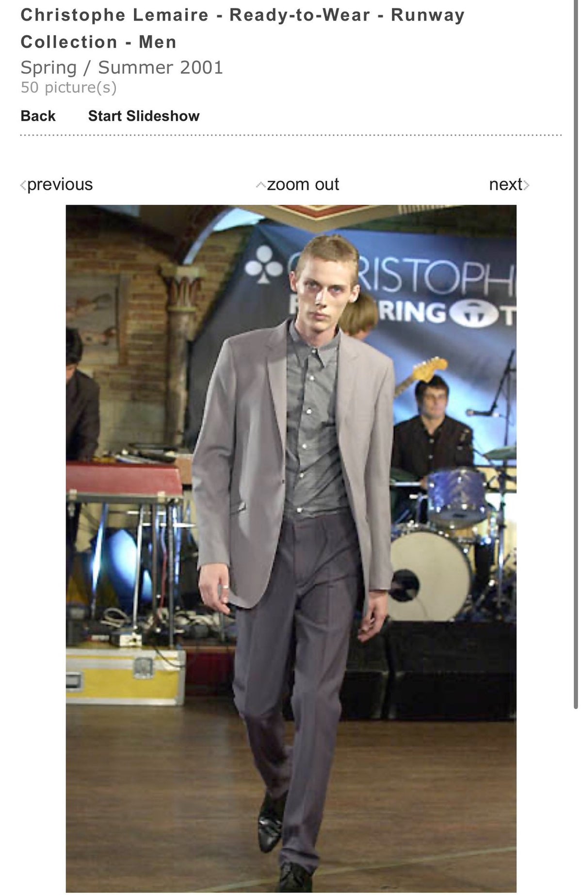 Lemaire Runway 01SS Jacket