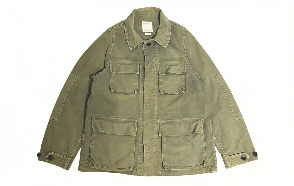 Visvim 20SS Kilgore Spot Cotton G.Cords Washed Distressed Olive Jacket