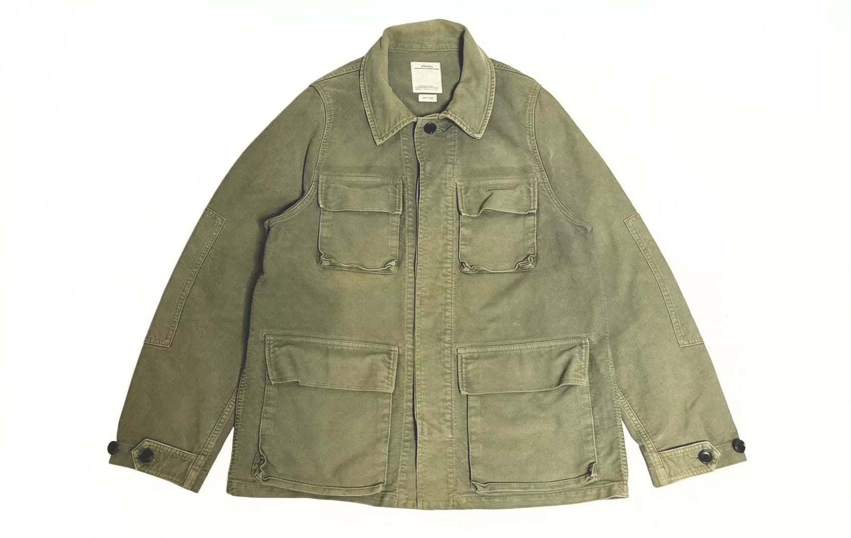 Visvim 20SS Kilgore Spot Cotton G.Cords Washed Distressed Olive Jacket